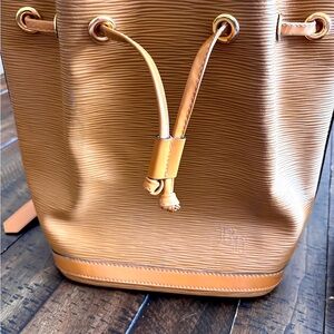 Boots N Bags EPI Leather Tan Bucket Bag